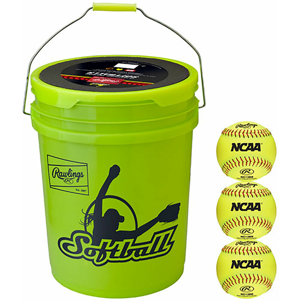 Rawlings Bucket of Batting Practice Softballs - 6 Gallons