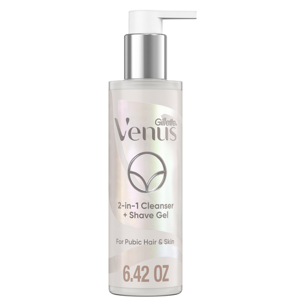 Venus for Pubic Hair and Skin, 2-in-1 Cleanser + Shave Gel Same