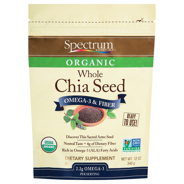 Spectrum Chia Seed, Organic, Whole Same-Day Delivery or Pickup