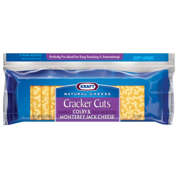 Kraft Natural Cheese Snacks Colby & Monterey Jack Cheese Cracker Cuts