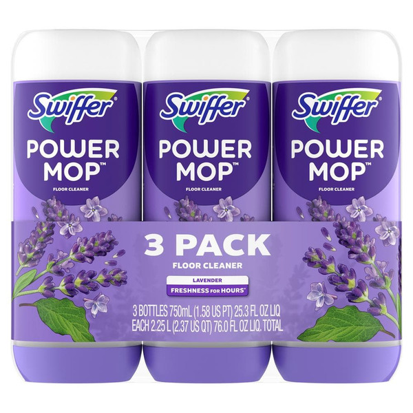 Swiffer Power Mop 25.3 Oz. Lavender Scent Floor Cleaner (3-count)