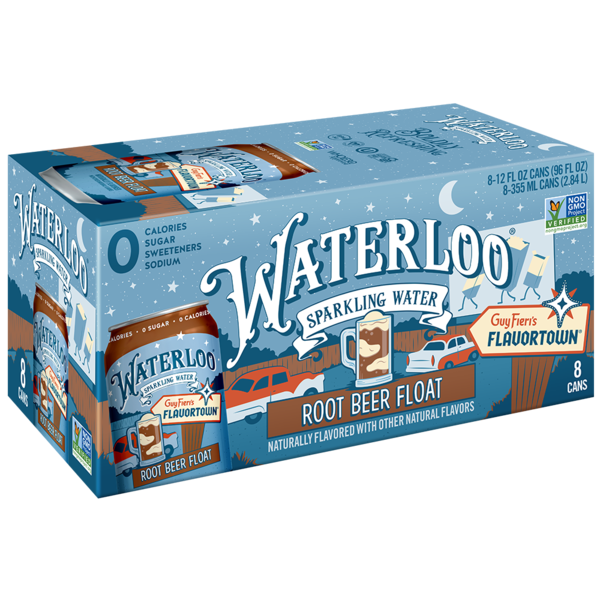 WATERLOO Sparkling Water Root Beer Float