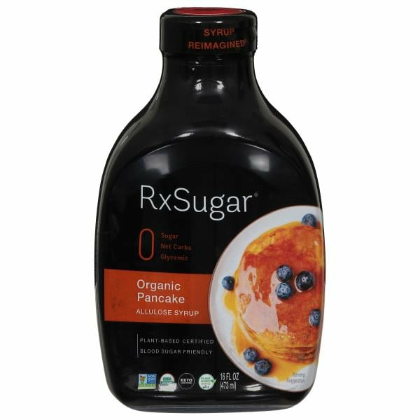 SUGAR•*¨*•.¸♬︎ RxSugar Allulose Syrup, Organic, Pancake Same-Day Delivery or
