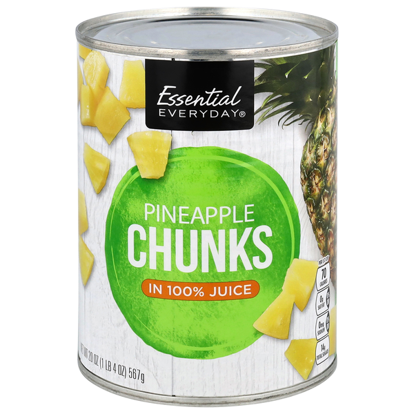Essential Everyday Pineapple Chunks in 100% Juice Same-Day