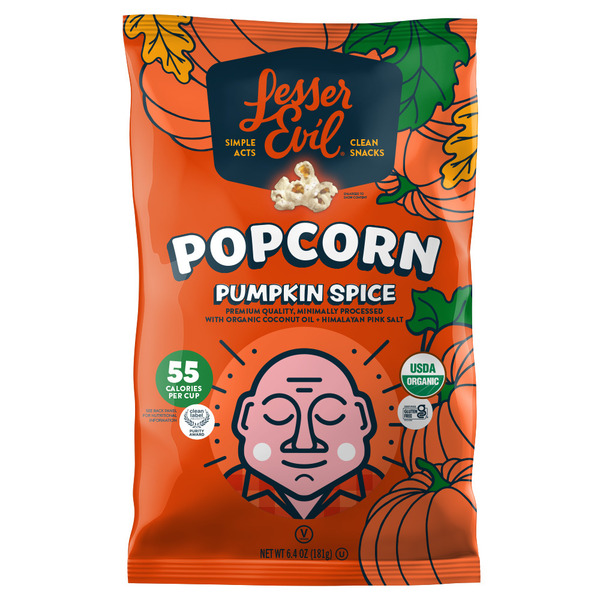 LesserEvil Organic Popcorn, Pumpkin Spice Same-Day Delivery or