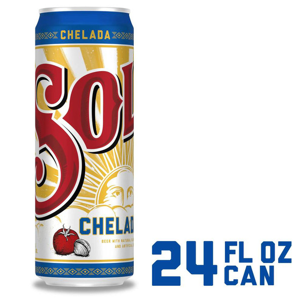 Sol Flavored Mexican Beer, 24 fl oz Can, 3.5% ABV Same-Day