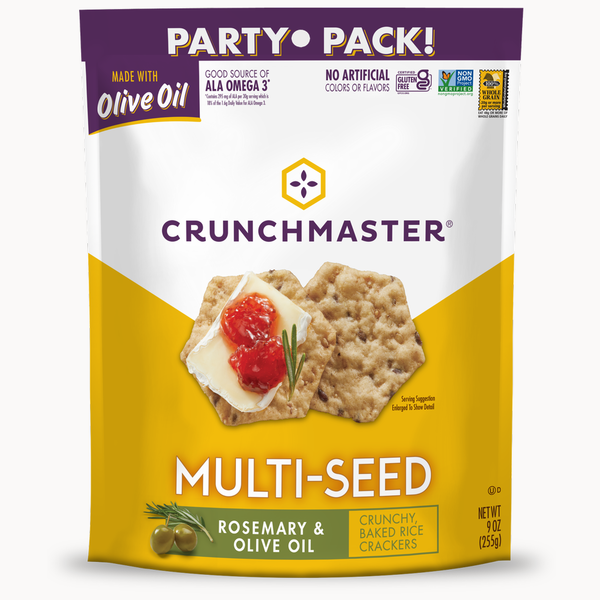 Publix Crunchmaster MultiSeed, Rosemary & Olive Oil, Party Pack Same