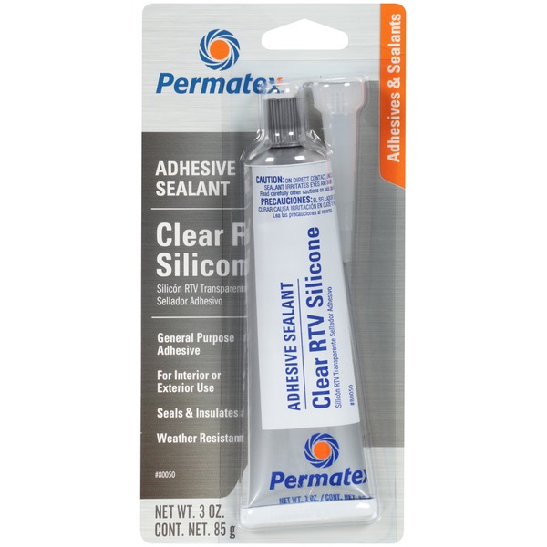 Permatex Item # 80050 - Clear RTV Silicone Adhesive Carded 80050 Clear ...