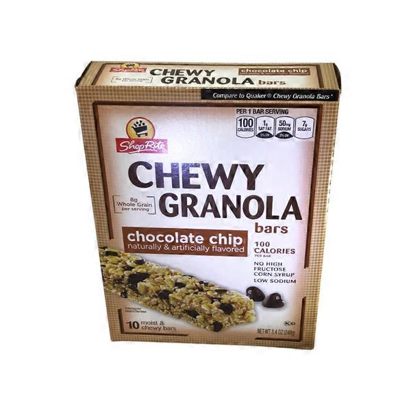 ShopRite Chewy Granola Bars, Chocolate Chips (6.7 oz) Instacart