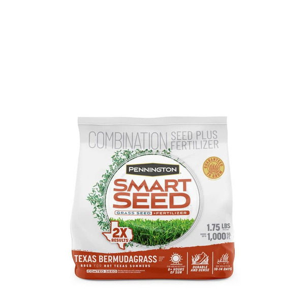 Pennington Smart Seed Texas Bermudagrass 1.75 Lb. 1,000 Sq. Ft. Grass Seed And Lawn Fertilizer