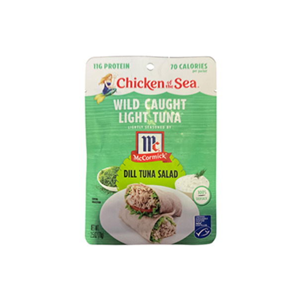 Chicken of the Sea Wild Caught Light Tuna Packet, Dill Tuna Salad