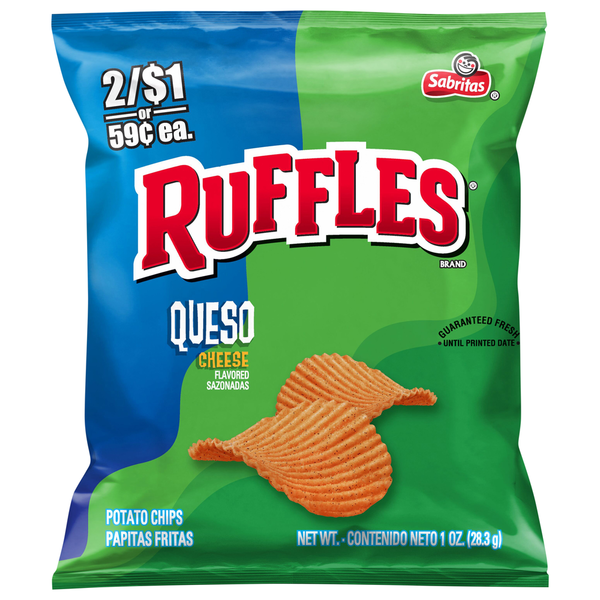 Ruffles Queso Cheese Flavored Potato Chips