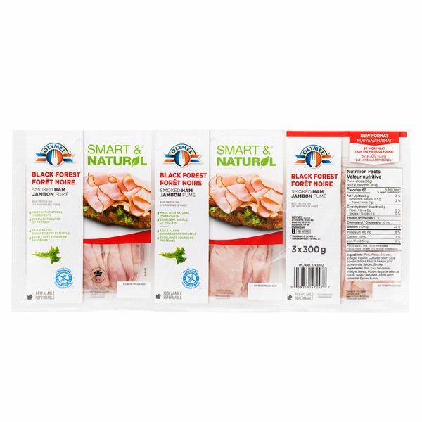 Olymel Smart & Natural Black Forest Smoked Ham