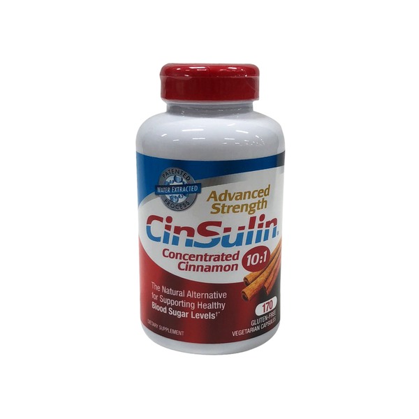 CinSulin Advanced Strength Concentrated Cinnamon Capsules (170 ct