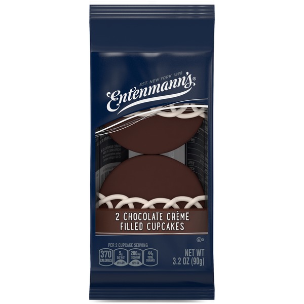 Entenmann's Single Serve Chocolate Crème Cupcakes (3.2 oz) Instacart