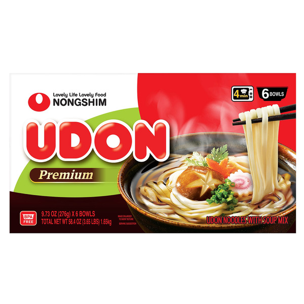 Nongshim Udon Noodles, 9.73 oz, 6-count