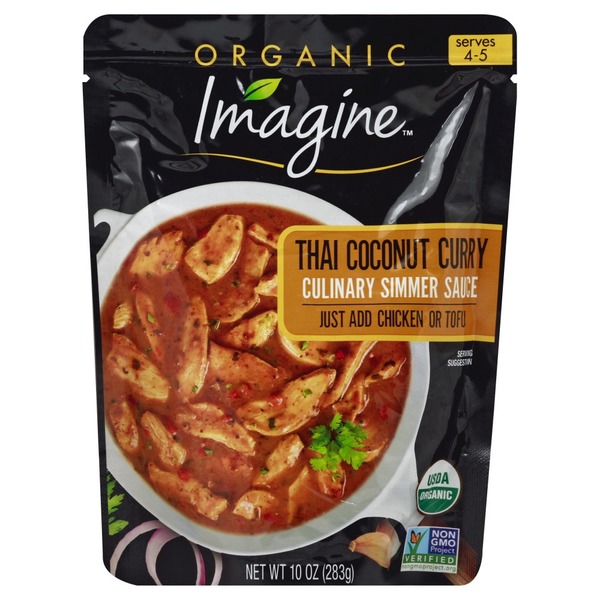 Imagine Foods Culinary Simmer Sauce, Organic, Thai Coconut Curry (10 oz
