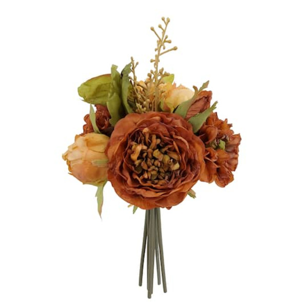 Ashland Peony & Rose Mix Bouquet - Orange