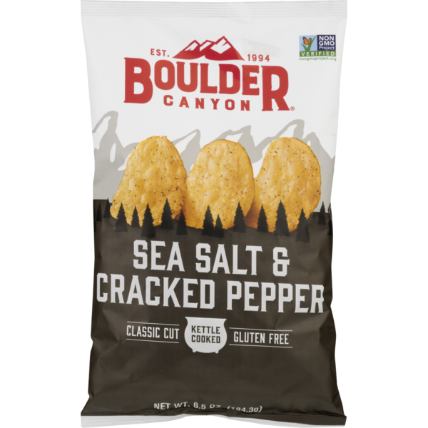 Boulder Canyon Potato Chips Sea Salt & Cracked Pepper (6.5 oz) Instacart