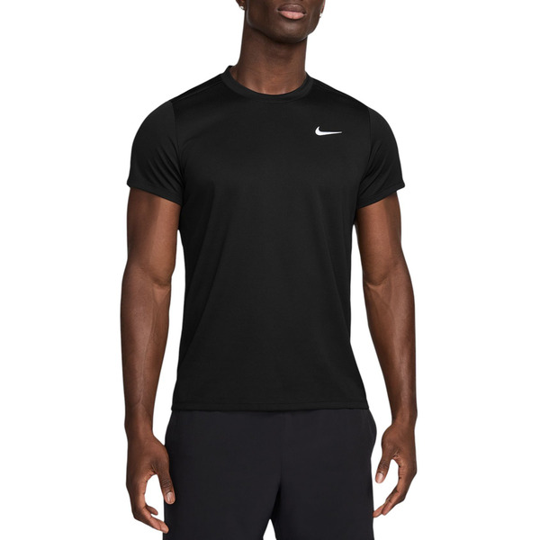 Nike Men's NikeCourt Dri-FIT Victory Tennis Shirt, Small - Black