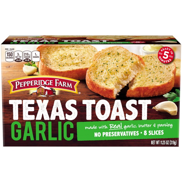 Pepperidge Farm Frozen Bakery Garlic Texas Toast from HEB Instacart