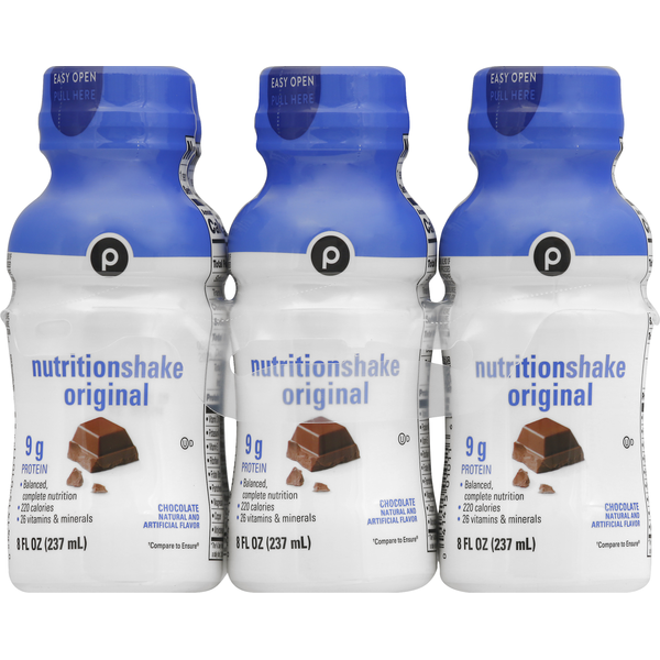 Publix Nutrition Shake, Chocolate, Original (6 each) Instacart