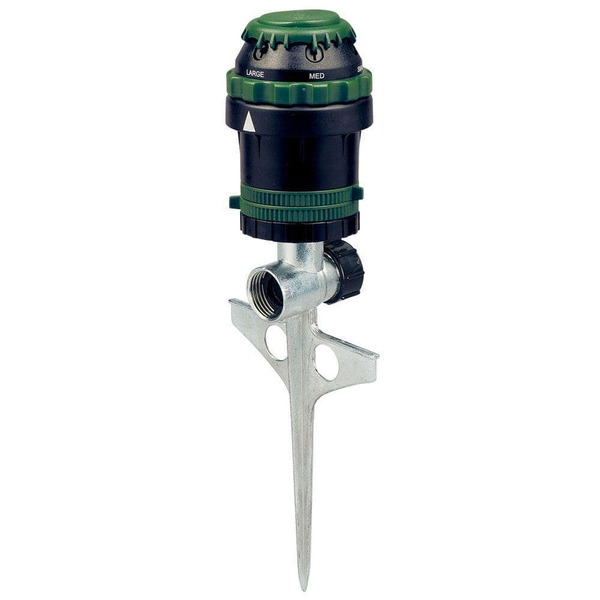Orbit H2o-six Rotating 6-pattern Gear-drive Sprinkler On Zinc Spike
