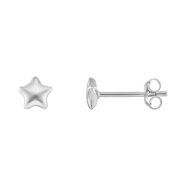 Primrose Sterling Silver Star Stud Earrings, Women's, Grey