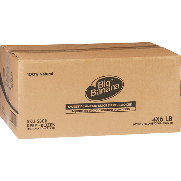 Big Banana - Sliced Plantain - 6 lb