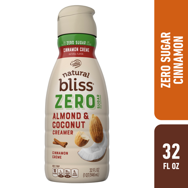 Coffee mate natural bliss Zero Sugar Cinnamon Creme Flavored
