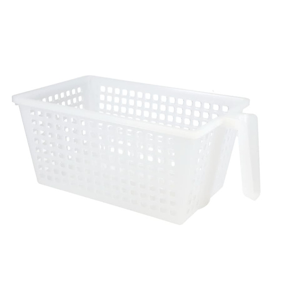 Essentials Plastic Slot Storage Basket with Handle Same-Day