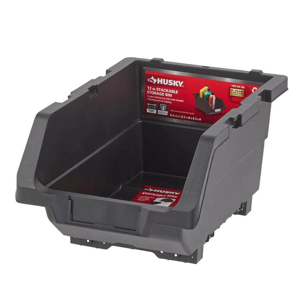 Husky 12 In. Stackable Storage Bin