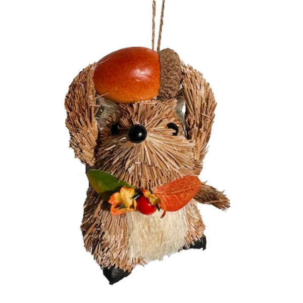Ashland Mouse Holding Acorn Decorative Natural Ornament