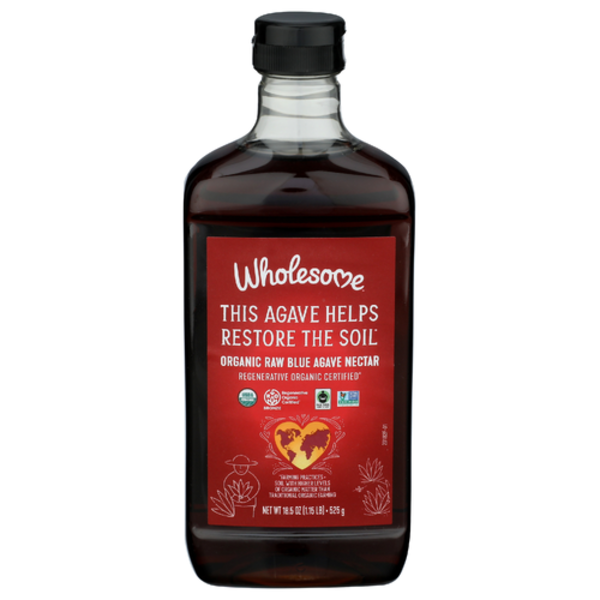 Wholesome Regenerative Organic Raw Blue Agave Nectar