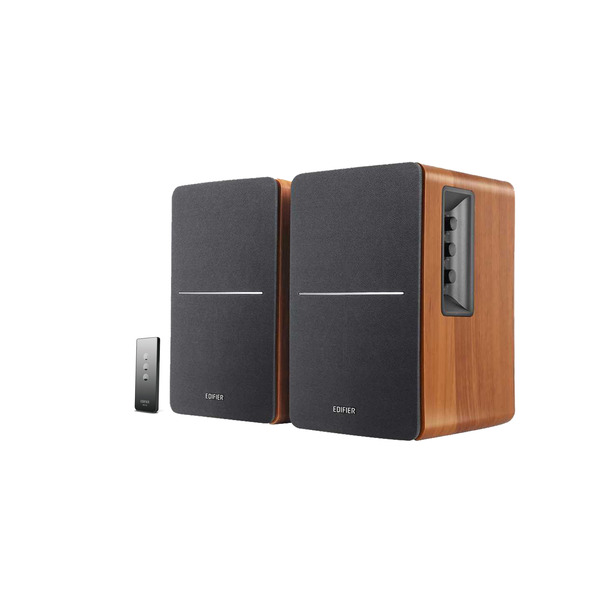 Edifier R1280T Powered Bookshelf Speakers, Computer Speakers - 2.0 Stereo Active Near Field Studio Monitor Speaker 42 Watts RMS - Brow