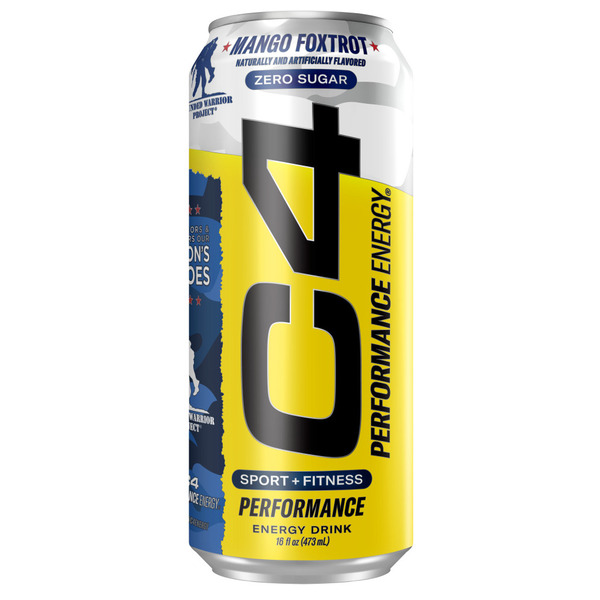 C4 Energy C4 Energy - Yellow Can, Carbonated, Mango Foxtrot Same