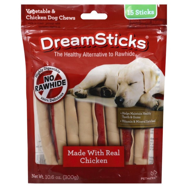 Dream Sticks Dog Chews, Vegetable & Chicken (15 each) Instacart