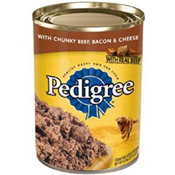 Pedigree - Chunky Beef, Bacon & Cheese Dog Food - 22 oz. Can