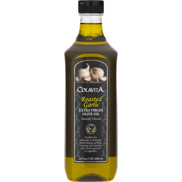 Colavita Olive Oil Extra Virgin Roasted Garlic, Bottle (32 fl oz) from