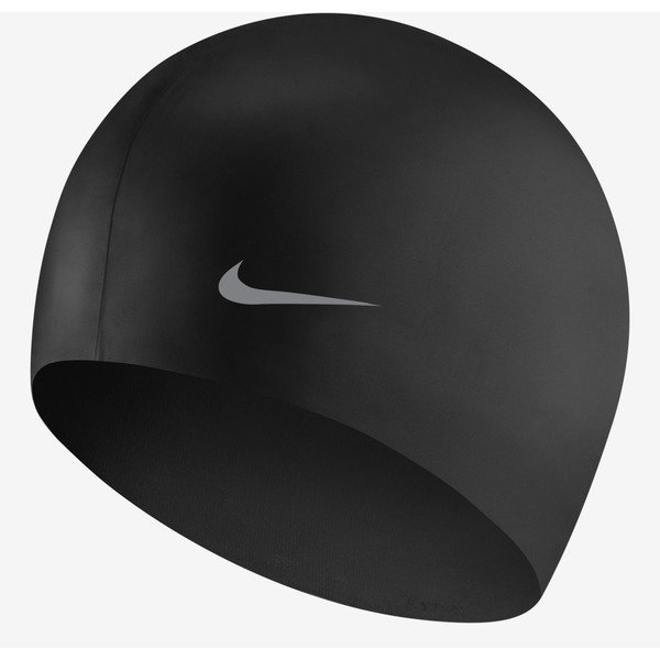 Nike Youth Silicone Swim Cap, One Size - Black