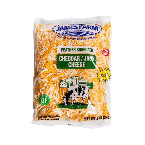 James Farm - Shredded Cheddar Jack Cheese - 5 lbs