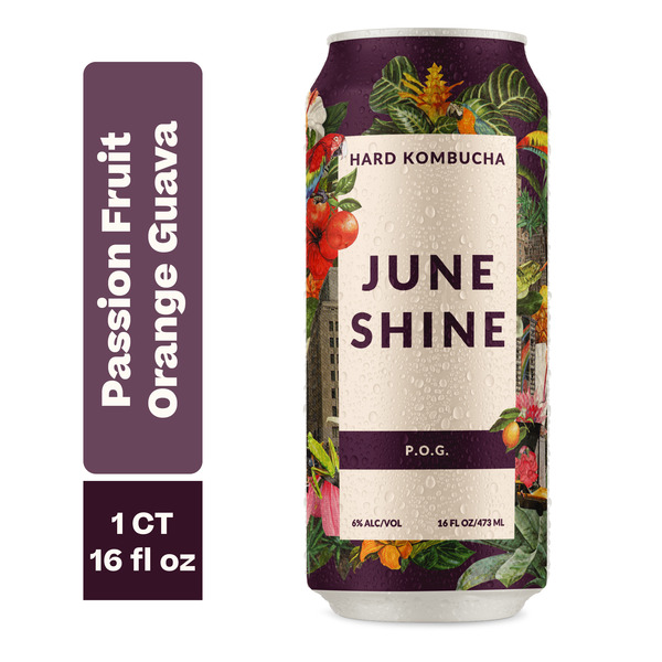 Johnny's - ちゃちゃh JuneShine Hard Kombucha Passion Fruit, Orange, & Guava Same-Day