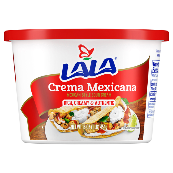 LALA Mexican-Style Crema Mexicana Sour Cream Same-Day Delivery