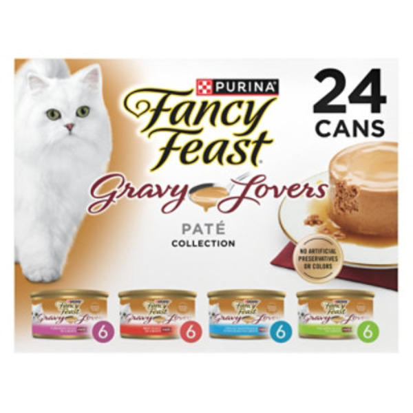 Fancy Feast Purina Fancy Feast Gravy Lovers Variety Pack Feast Pate in Wet Cat Food Gravy
