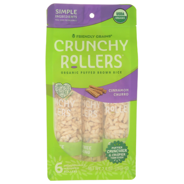 Crunchy Rollers Organic Churro Crunchy Rice Rollers