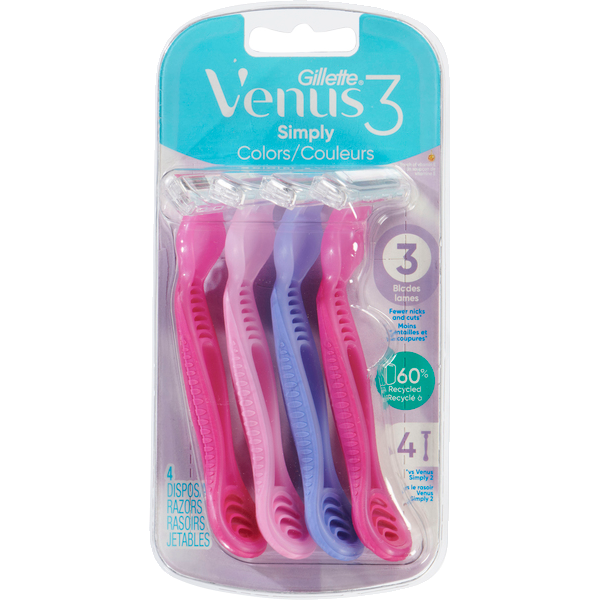 Gillette Venus Simply3 Women's Disposable Razors Same-Day