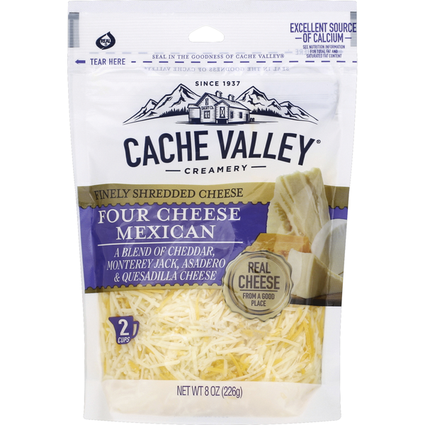 Cache Valley Cheese, Finely Shredded, Four Cheese Mexican Same-Day