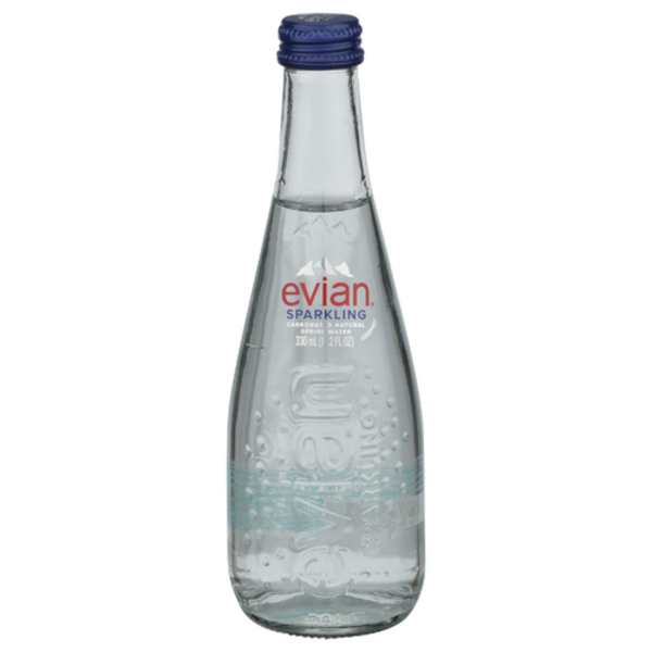 Evian Sparkling Carbonated Natural Spring Water