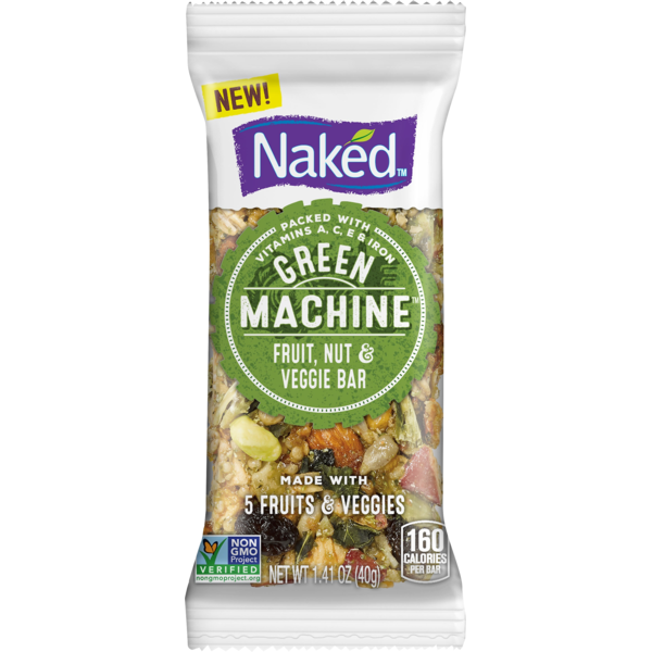 Naked Green Machine Fruit, Nut & Veggie Bar Plastic Bag