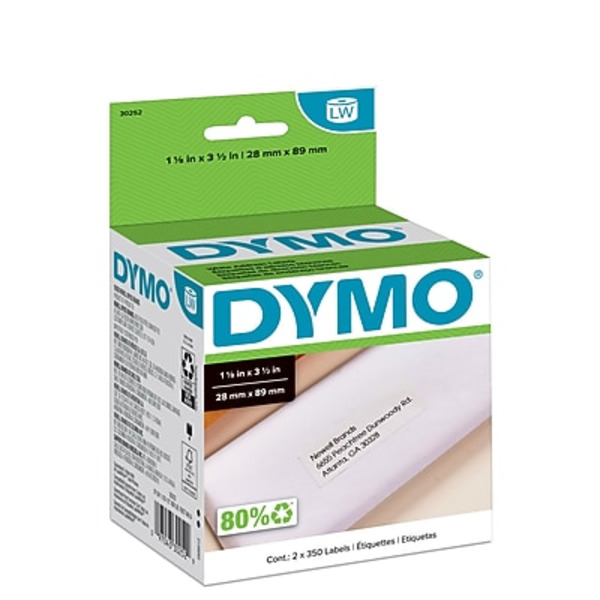 DYMO LabelWriter 1.125" x 3.5" White Address Labels